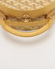 Pre-Loved Petite Boite Chapeau Handbag Goyardine Coated Canvas Mini with Gold Hardware, Yellow