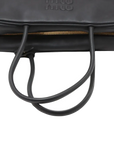 Pre-Loved Bowling Bag Handbag Leather with Gold Hardware, Black