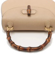Pre-Loved Bamboo Handbag Leather with Gold Hardware, Beige