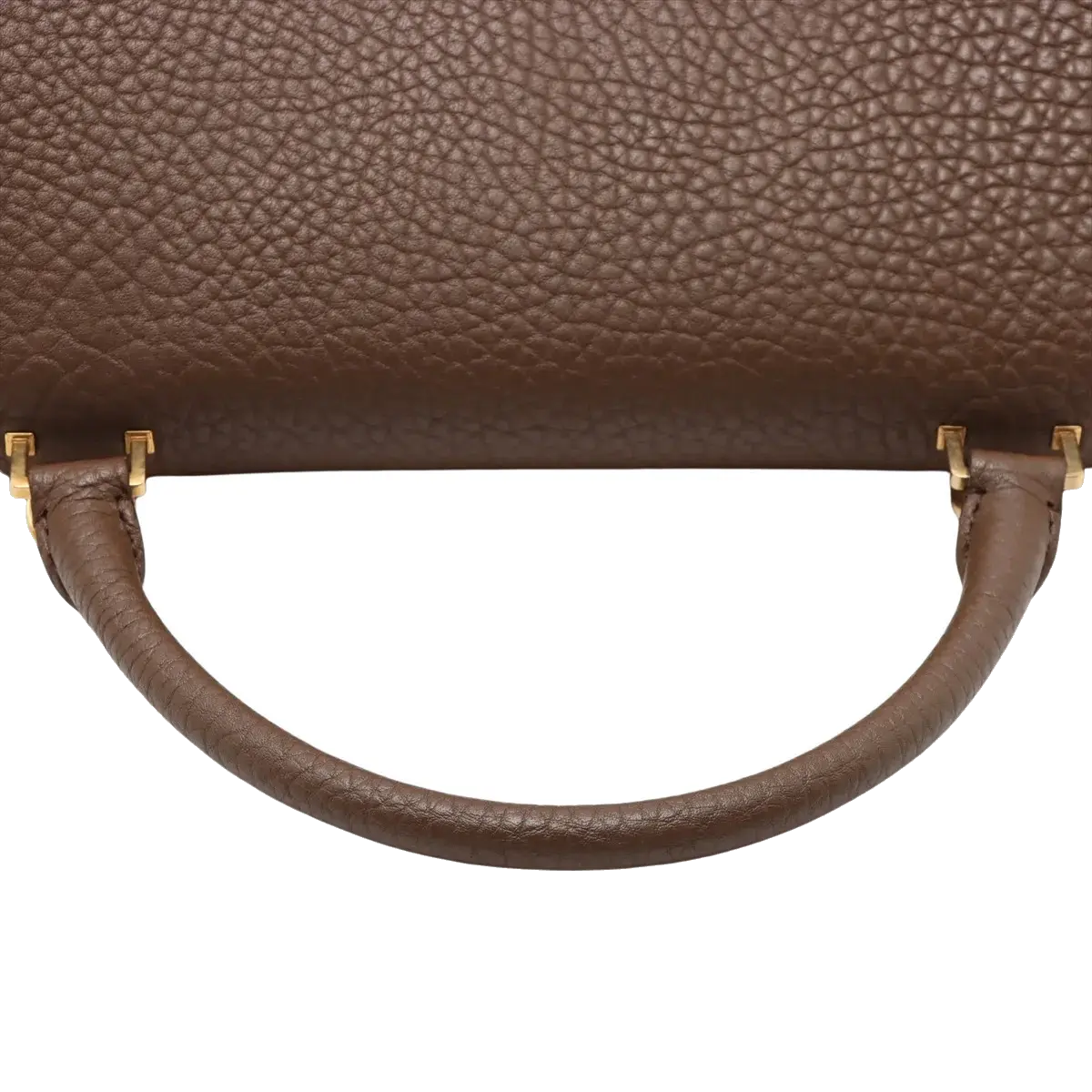 Pre-Loved Trapeze Handbag Leather Medium with Gold Hardware, Brown/Black/Blue