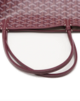 Pre-Loved Saint Louis Tote Goyardine Coated Canvas GM with Silver Hardware, Burgundy