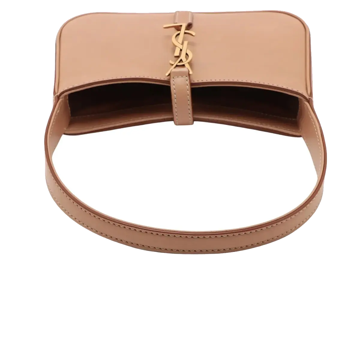 Pre-Loved Le 5 à 7 Hobo Shoulder Bag Leather Mini with Gold Hardware, Rosy Sand / Nude Pink