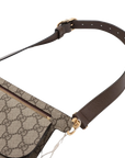 Pre-Loved Blondie Shoulder Bag Monogram Coated Canvas with Gold Hardware, Beige Ebony