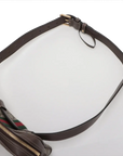 Pre-Loved Ophidia Belt Bag Monogram Coated Canvas Small with Gold Hardware, Beige Ebony