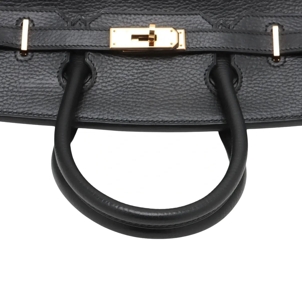 Pre-Loved Birkin Handbag Leather 30 with Gold Hardware, Black