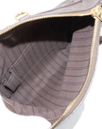 Pre-Loved Petillante Clutch Monogram Leather with Gold Hardware, Taupe