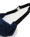 Pre-Loved Nylon Belt Bag Belt Bag Nylon with Silver Hardware, Blue