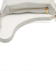 Pre-Loved Romy Shoulder Bag Leather with Gold Hardware, White