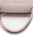 Pre-Loved Vitello Daino Two-Way Tote Handbag Leather with Silver Hardware, Light Pink