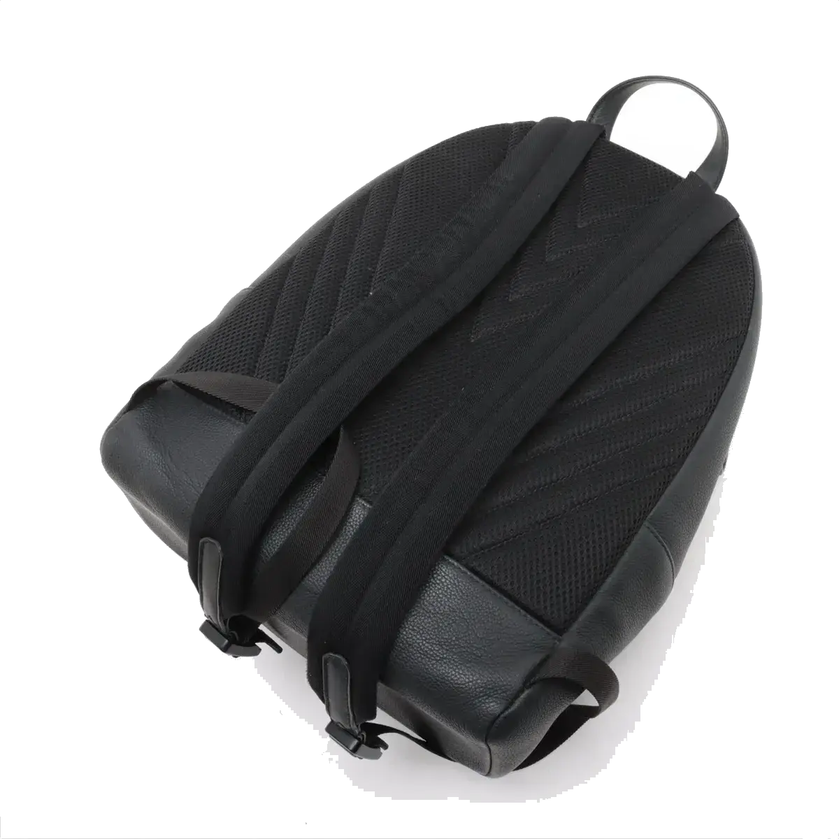 Pre-Loved Takeoff Backpack Leather with Black Hardware, Black