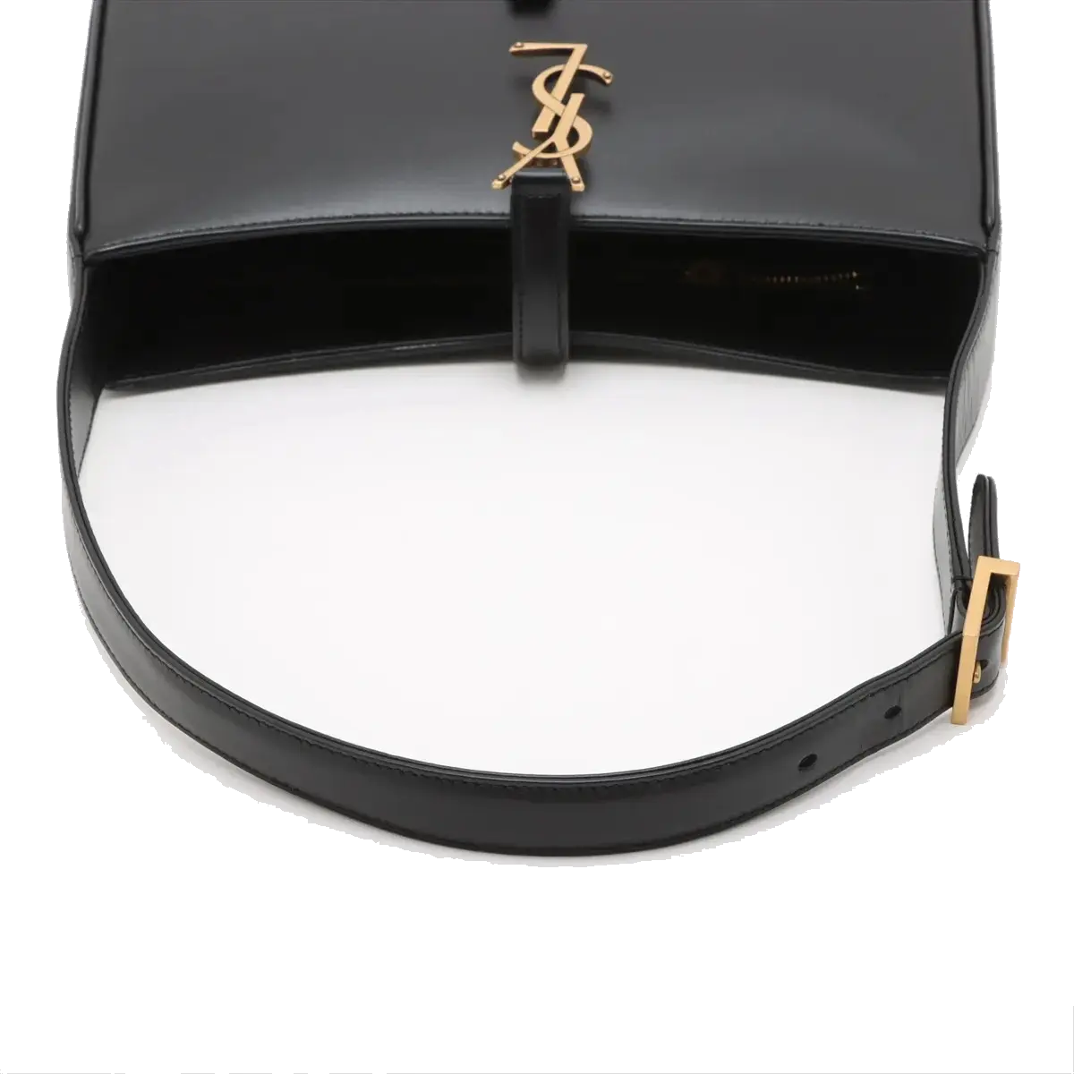 Pre-Loved Le 5 à 7 Hobo Shoulder Bag Leather with Gold Hardware, Black