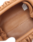 Pre-Loved The Pouch Clutch Leather Mini with Gold Hardware, Tan