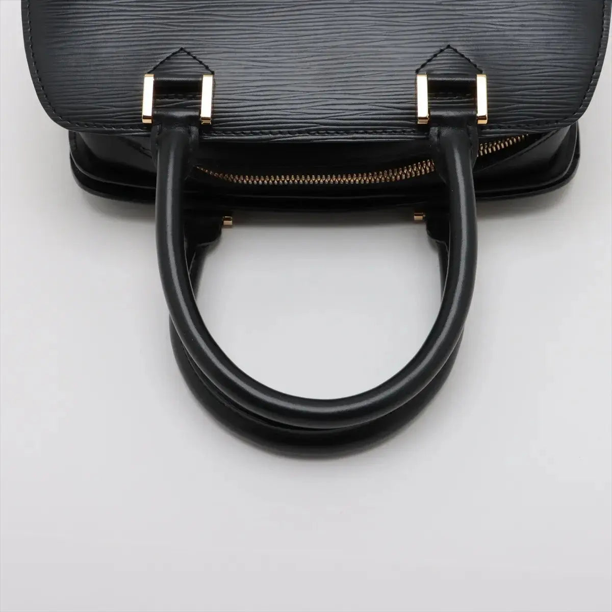 Pre-Loved Pont Neuf Handbag Leather PM with Gold Hardware, Black