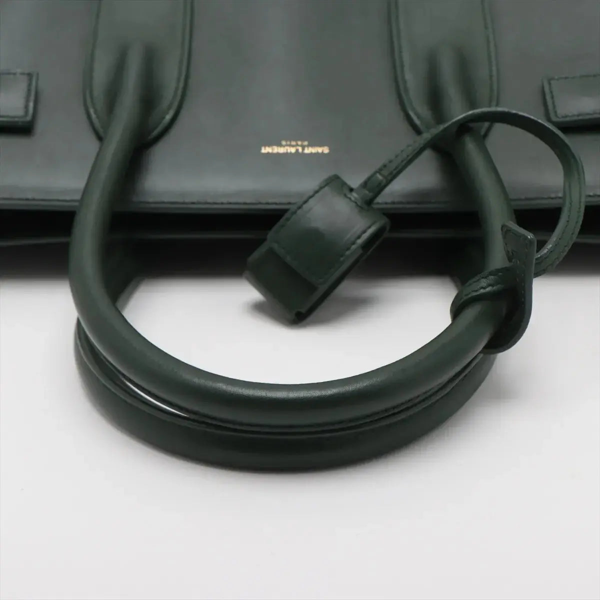 Pre-Loved Sac de Jour Tote Leather Small with Gold Hardware, Dark Green