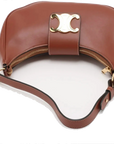 Pre-Loved Ava Triomphe Shoulder Bag Leather Small with Gold Hardware, Tan