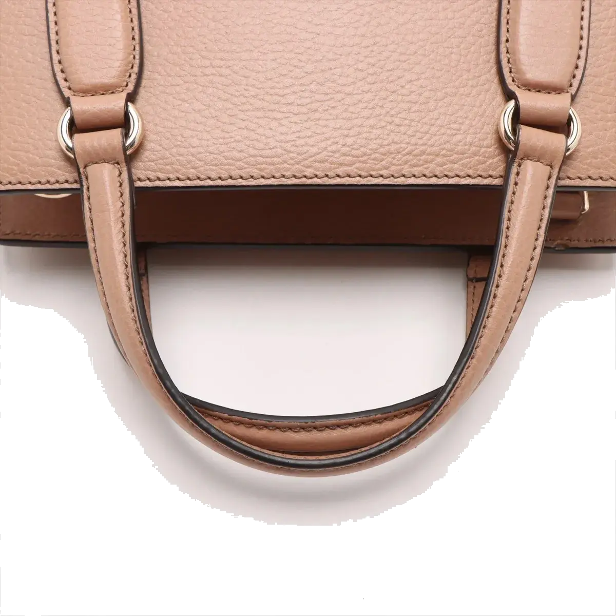 Pre-Loved Soho Tote Leather Small with Gold Hardware, Beige
