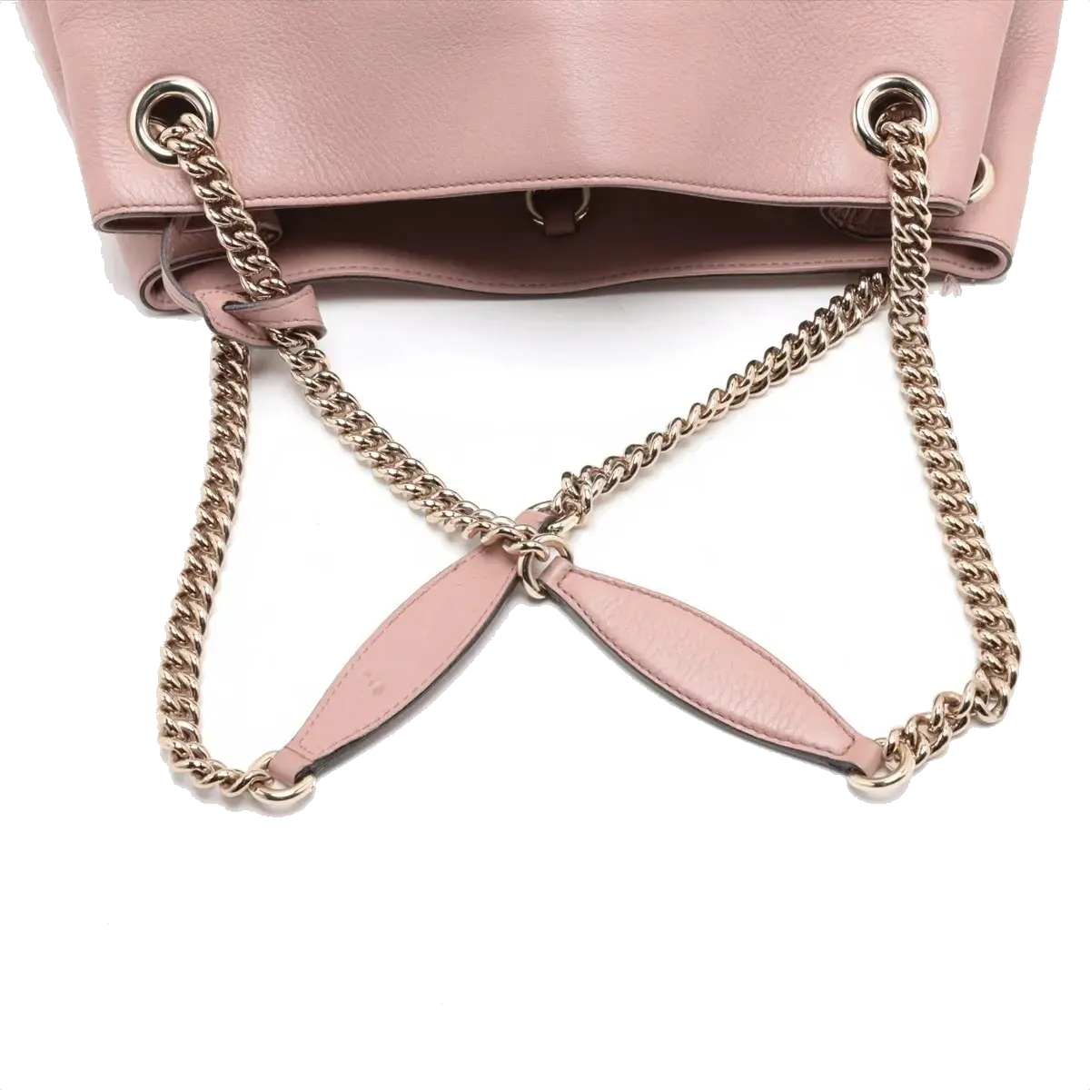 Pre-Loved Soho Shoulder Bag Leather Medium with Gold Hardware, Pink