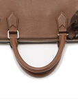 Pre-Loved Tote Tote Leather with Silver Hardware, Brown