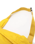 Pre-Loved Padded Nylon Triangle Sling Sling Bag Nylon with Silver Hardware, Yellow