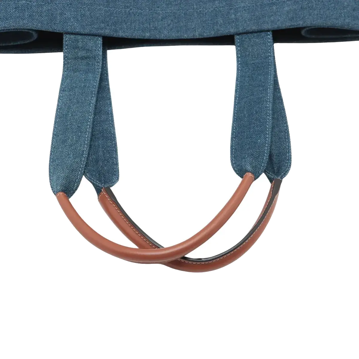 Pre-Loved Cabas Thais Tote Denim Large, Blue