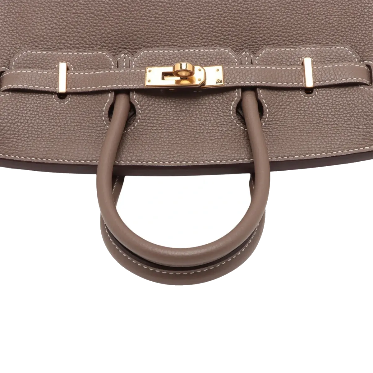 Pre-Loved Birkin Handbag Leather 25 with Gold Hardware, Etoupe