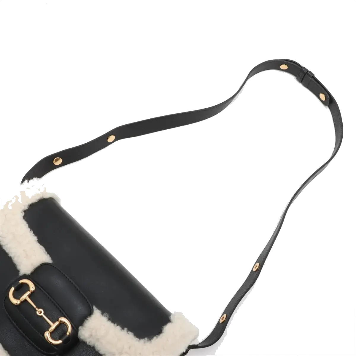 Pre-Loved Horsebit 1955 Shoulder Bag Leather Small with Gold Hardware, Black