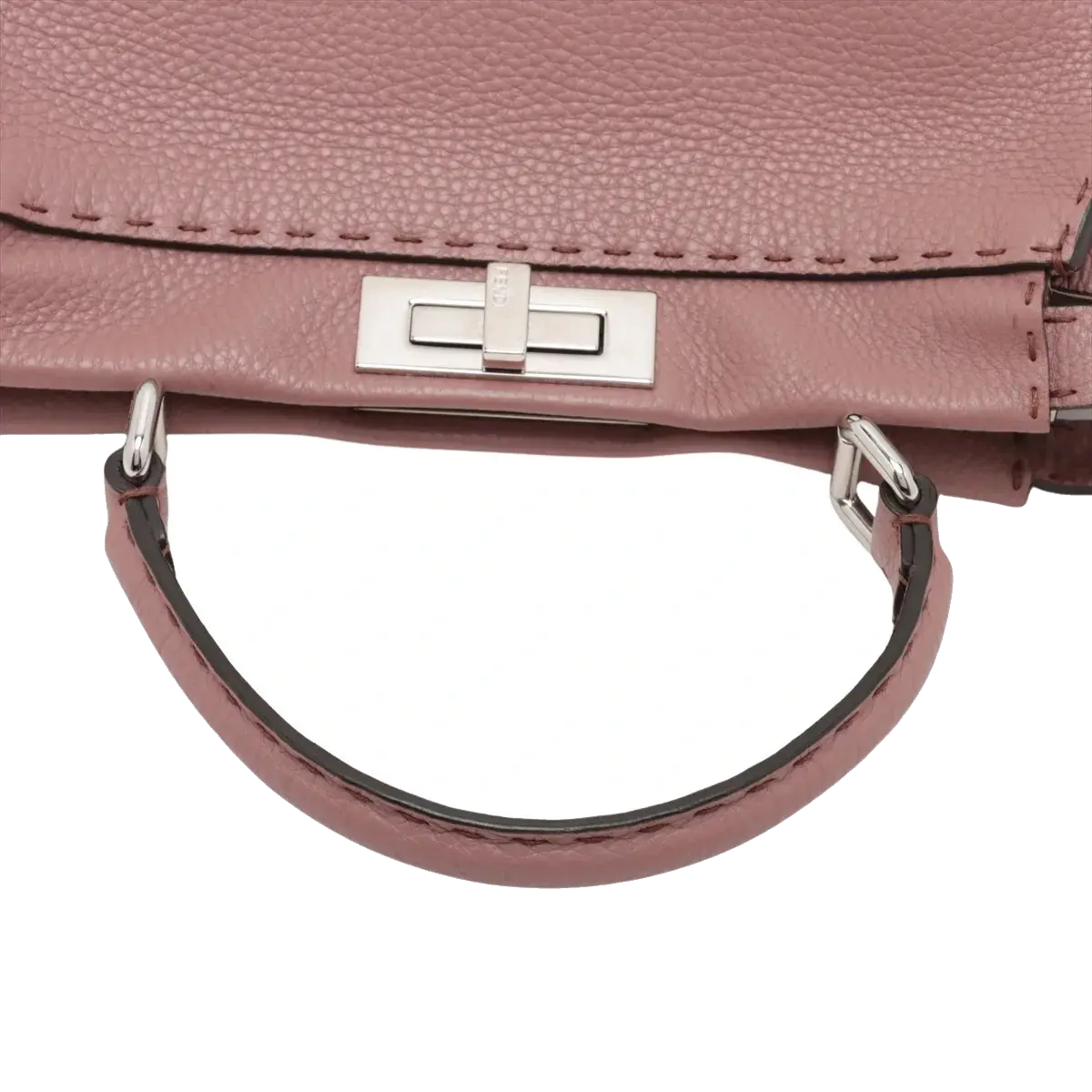 Pre-Loved Peekaboo Handbag Leather with Silver Hardware, Pink