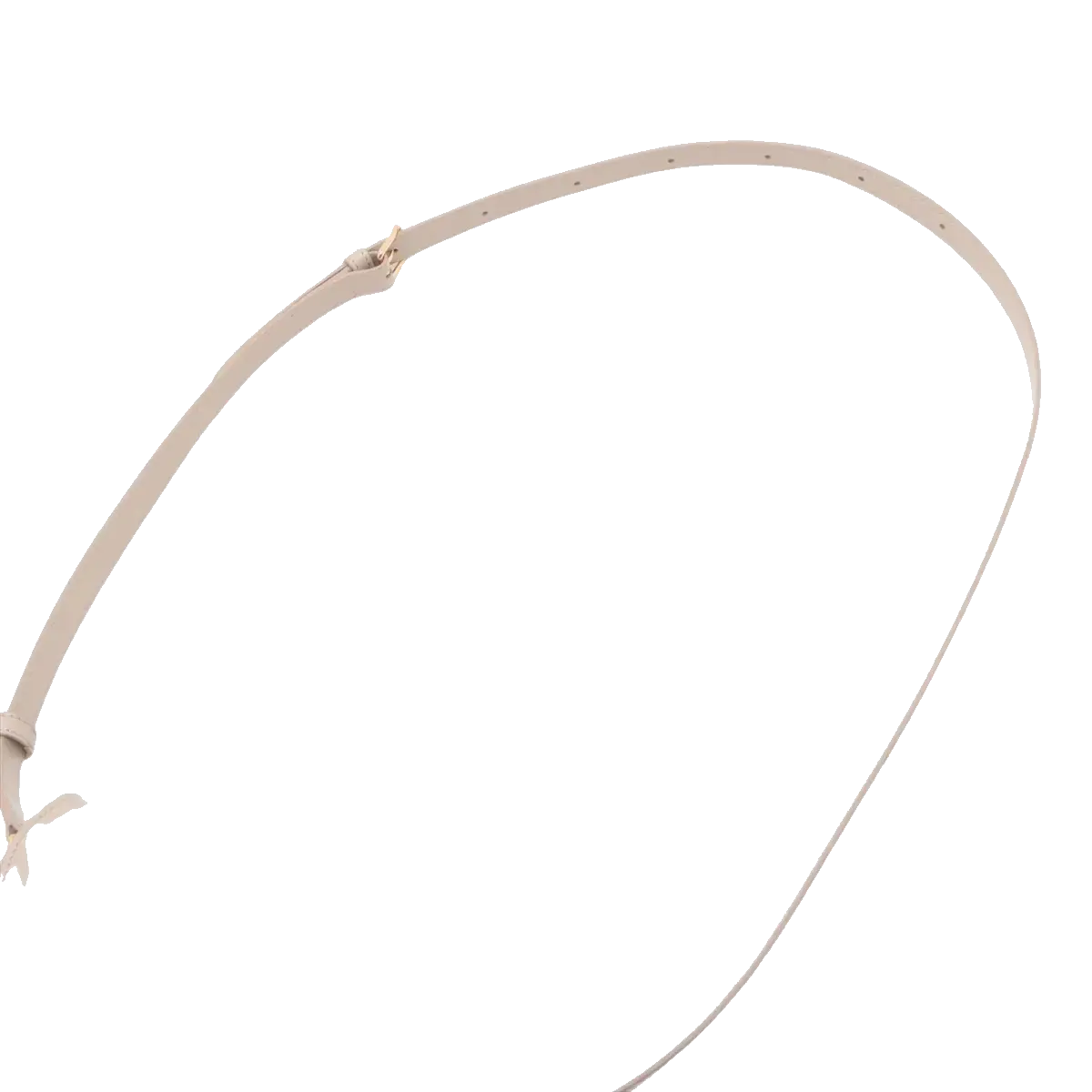 Pre-Loved Triomphe Besace Crossbody Bag Leather Small with Gold Hardware, Beige