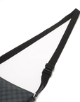 Pre-Loved Mick Crossbody Bag Damier Coated Canvas PM with Silver Hardware, Black / Graphite