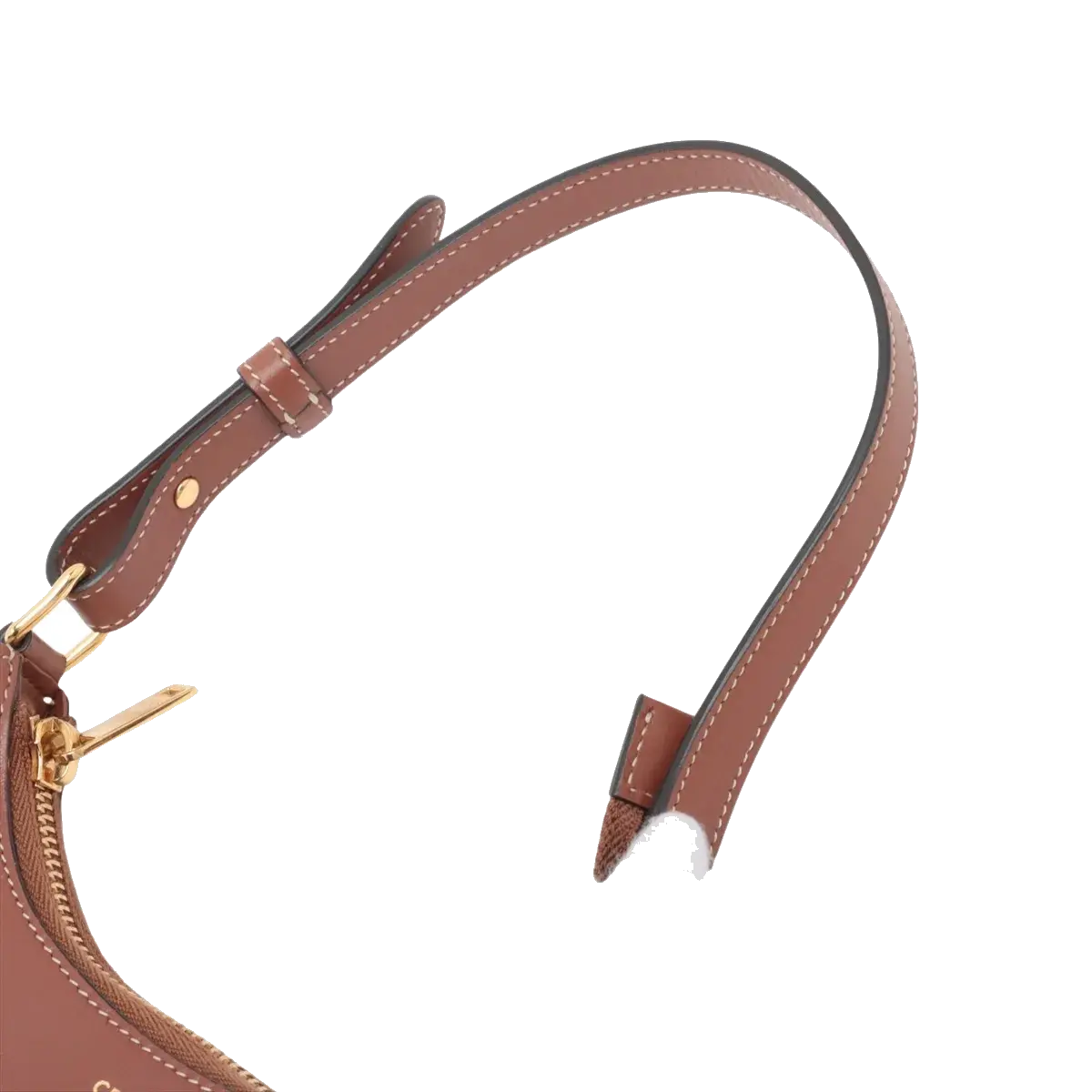 Pre-Loved Ava Shoulder Bag Leather with Gold Hardware, Tan