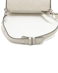 Pre-Loved Blondie Shoulder Bag Leather Mini with Silver Hardware, White