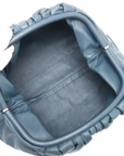 Pre-Loved The Pouch Clutch Leather with Silver Hardware, Blue