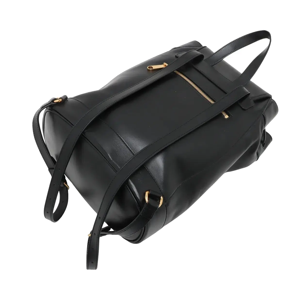Pre-Loved Horsebit 1955 Backpack Leather with Gold Hardware, Black