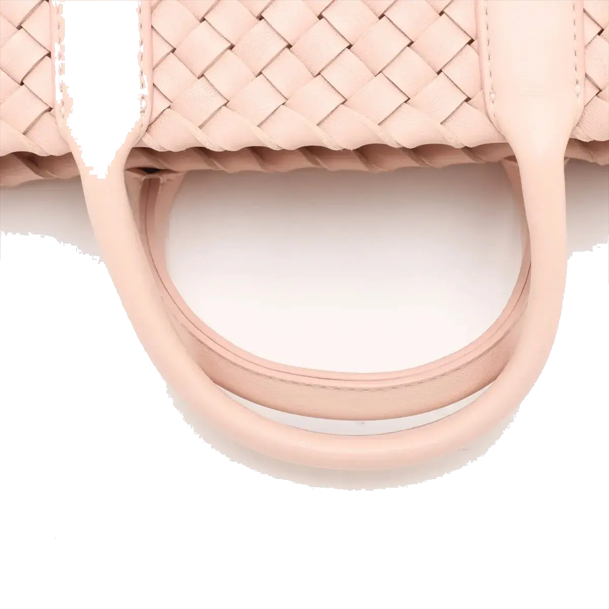 Pre-Loved Cabat Tote Intrecciato Leather Mini with Gold Hardware, Pink