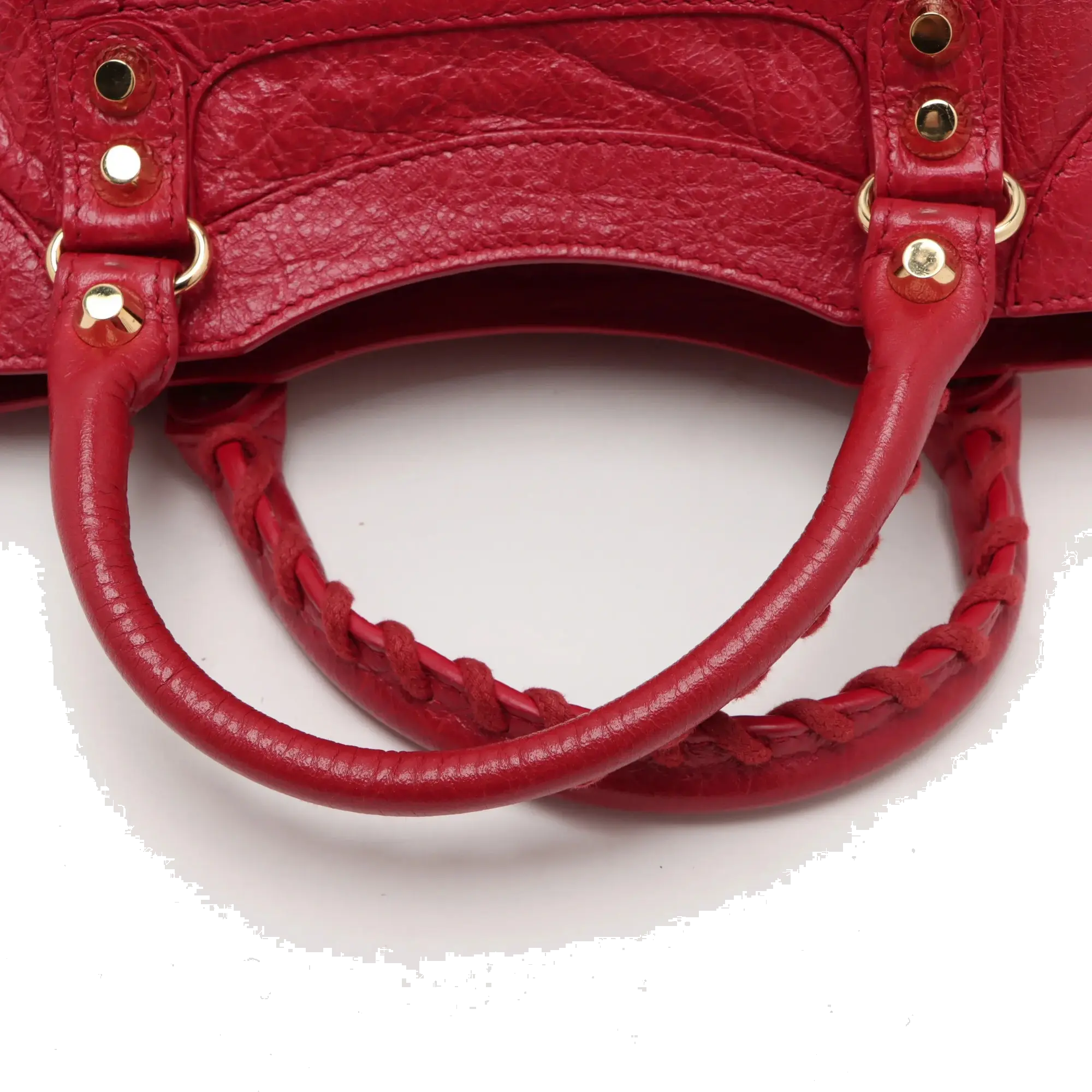 Pre-Loved Classic City Handbag Leather Mini with Gold Hardware, Pink
