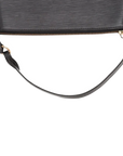 Pre-Loved Pochette Accessoires Pochette Leather with Gold Hardware, Black
