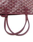 Pre-Loved Saint Louis Tote Goyardine Coated Canvas PM with Silver Hardware, Burgundy