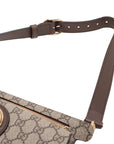 Pre-Loved Blondie Shoulder Bag Monogram Coated Canvas with Gold Hardware, Beige/Ebony