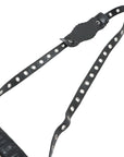 Pre-Loved Le Cagole Crossbody Bag Leather Mini with Silver Hardware, Black