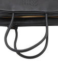 Pre-Loved Bowling Bag Handbag Leather with Gold Hardware, Black