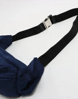 Pre-Loved Nylon Belt Bag Belt Bag Nylon with Silver Hardware, Blue