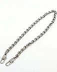 Pre-Loved Horsebit Chain Clutch Clutch Monogram Coated Canvas with Silver Hardware, Black