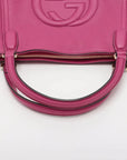 Pre-Loved Soho Tote Leather Small with Gold Hardware, Pink