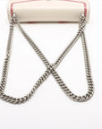 Pre-Loved Dionysus Shoulder Bag Dragon Print Leather Small with Aged Silver Hardware, Ivory