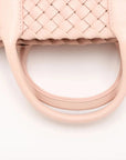 Pre-Loved Cabat Tote Intrecciato Leather Mini with Gold Hardware, Pink