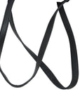 Pre-Loved Shopping Tote Leather with Gold Hardware, Black