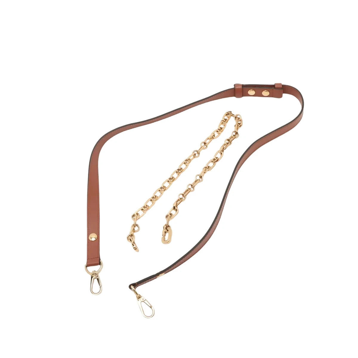 Pre-Loved Dauphine Shoulder Bag Monogram Coated Canvas MM with Gold Hardware, Brown