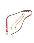 Pre-Loved Dauphine Shoulder Bag Monogram Coated Canvas MM with Gold Hardware, Brown