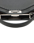 Pre-Loved Peekaboo Handbag Leather with Silver Hardware, Black