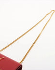 Pre-Loved Kate Tassel Crossbody Bag Leather Small with Gold Hardware, Red